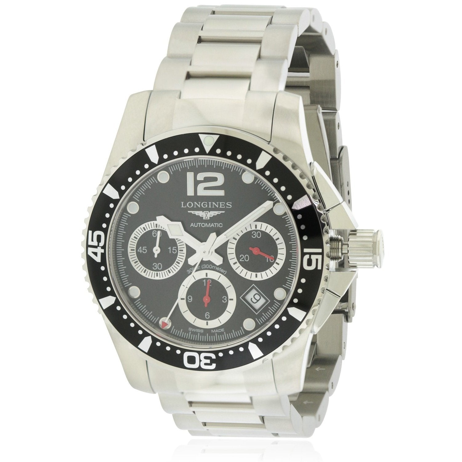 A657F791-3CF3-45F9-1F1E-A1C83F3BDD4C.jpg Longines Men's L37444566 HydroConquest Chronograph Automatic Stainless Steel Watch - Image 1
