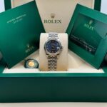 Rolex Datejust m278274-0033/0034 Bright Blue Dial 31mm Fluted Bezel Oyster Bracelet - Image 17