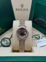 Rolex Lady-Datejust 28mm 279381RBR Chocolate Diamond Dial Oyster Bracelet - Image 3