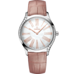 Omega De Ville Trésor 36 mm White Dial with Diamonds Stainless Steel Strap 428.18.36.60.05.002