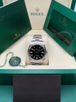 Rolex  Oyster-Perpetual 41mm 124300-0002 Stainless Steel Black Index Dial Watch - Image 10