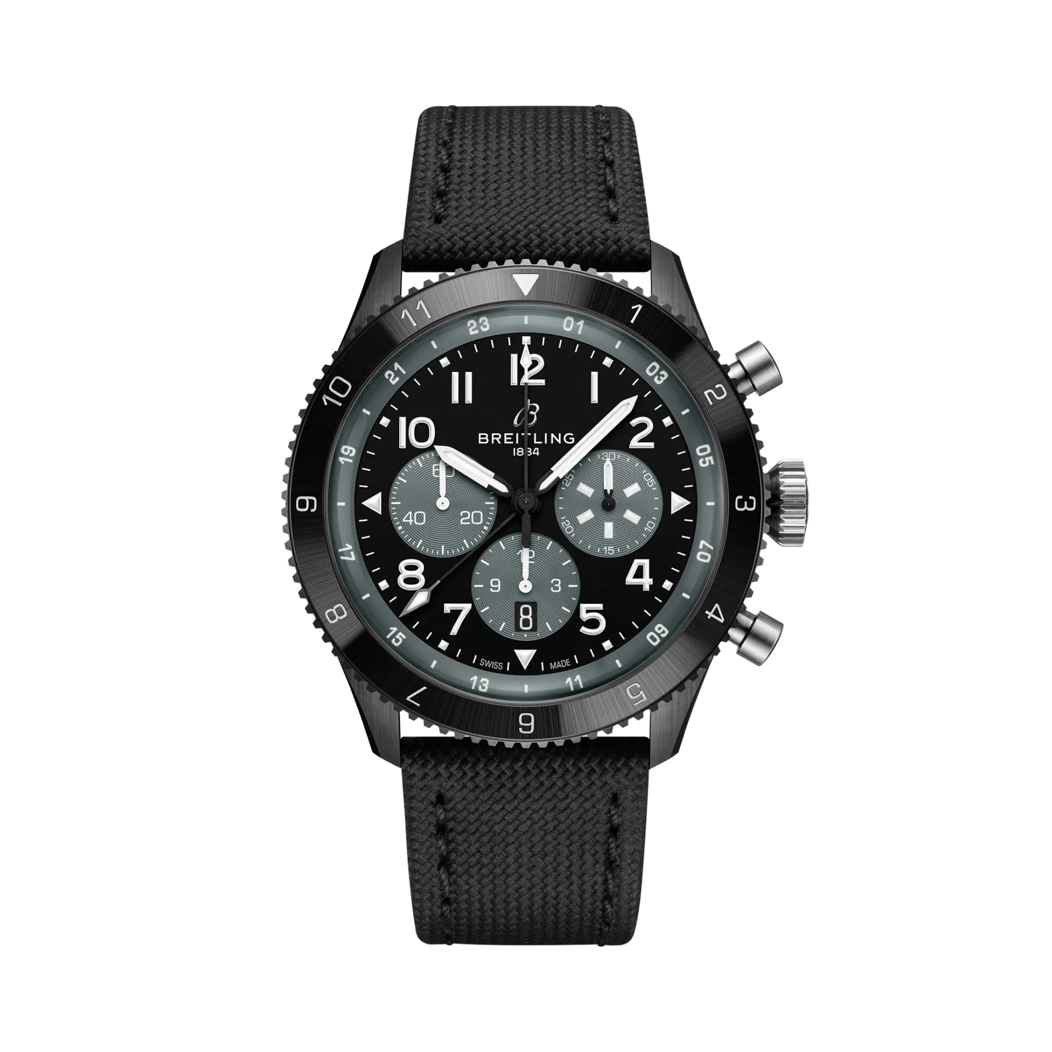 A6CE7729-2657-35CF-8901-0FADA82DA13F.png Breitling Classic AVI Super AVI B04 Chronograph GMT 46 Mosquito Night Fighter SB04451A1B1X1 - Image 1