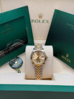 Rolex Lady-Datejust 28mm 279173 Champagne Diamond Dial Oyster Bracelet - Image 3