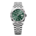 Rolex  Datejust 36mm 126234 Mint Green Dial Jubilee Bracelet Watch