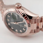 Rolex Lady-Datejust 28mm 279175 Green Diamond-Set Dial President Everose Gold - Image 5