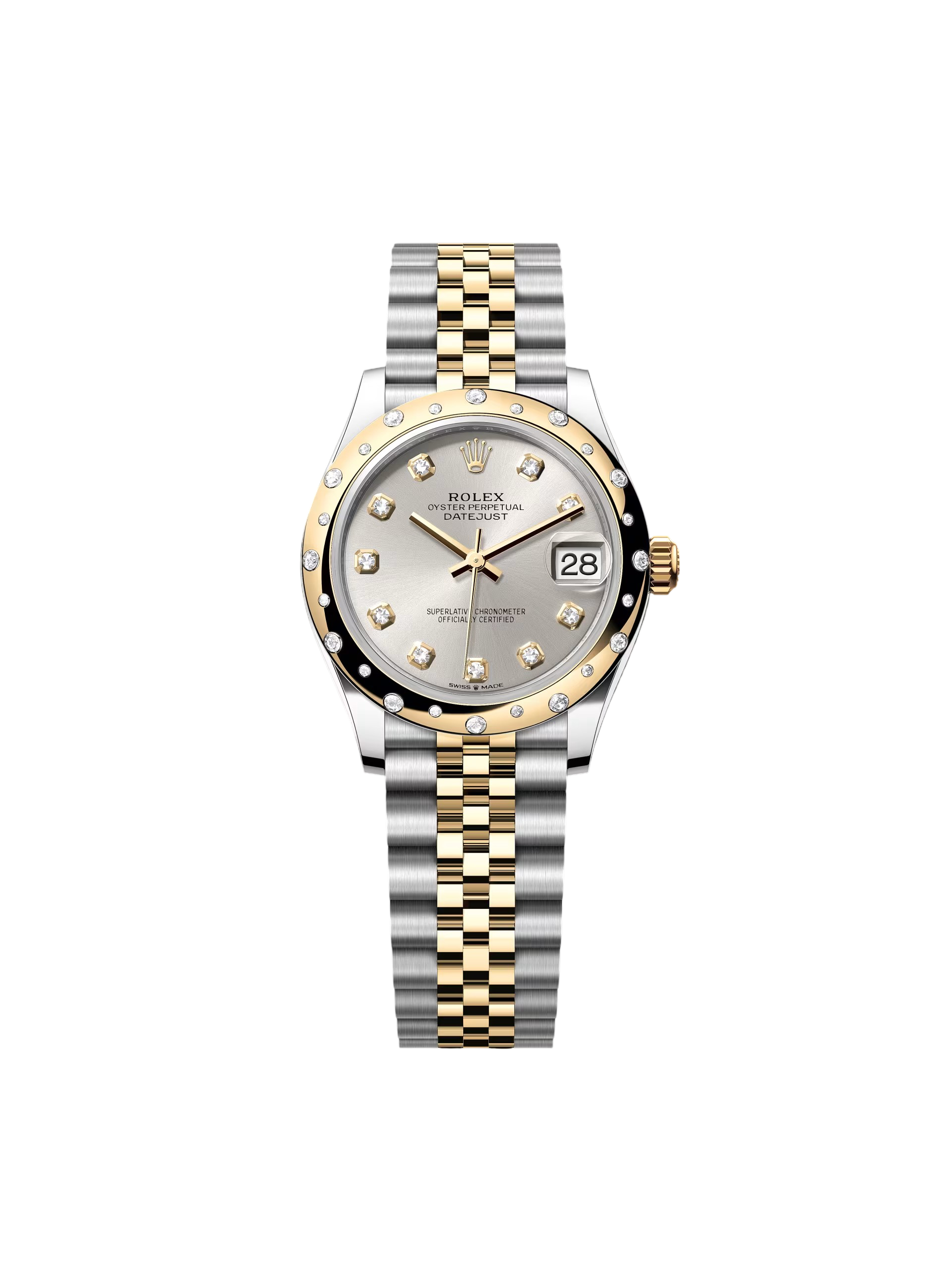 A73BB47C-FBD4-178B-0DE6-398330E291F7.png Rolex Datejust 31mm 278343RBR Silver Dial Yellow Rolesor Jubilee Watch - Image 1