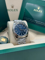 Rolex  Datejust 41mm Blue Fluted Motif Index Dial Jubilee Bracelet Watch - 126334 - Image 5