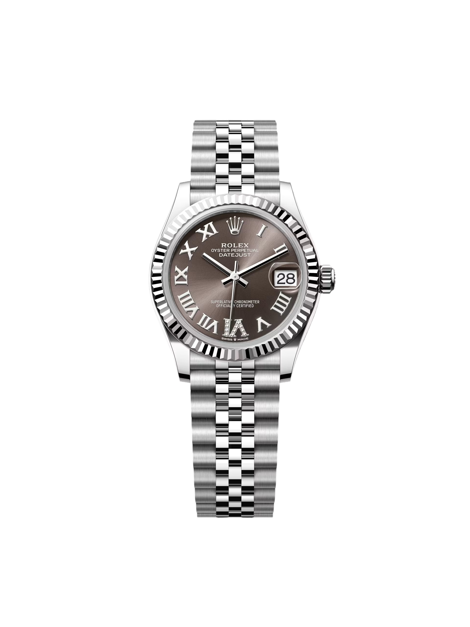 A7467686-540A-6C69-04CA-E211322CFB48.png Rolex Datejust m278274-0027/0028 Dark Grey 31mm Dial Oyster Watch - Image 1