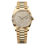 Rolex Yellow Gold President Day Date 40mm Diamond Pave Dial - 228238