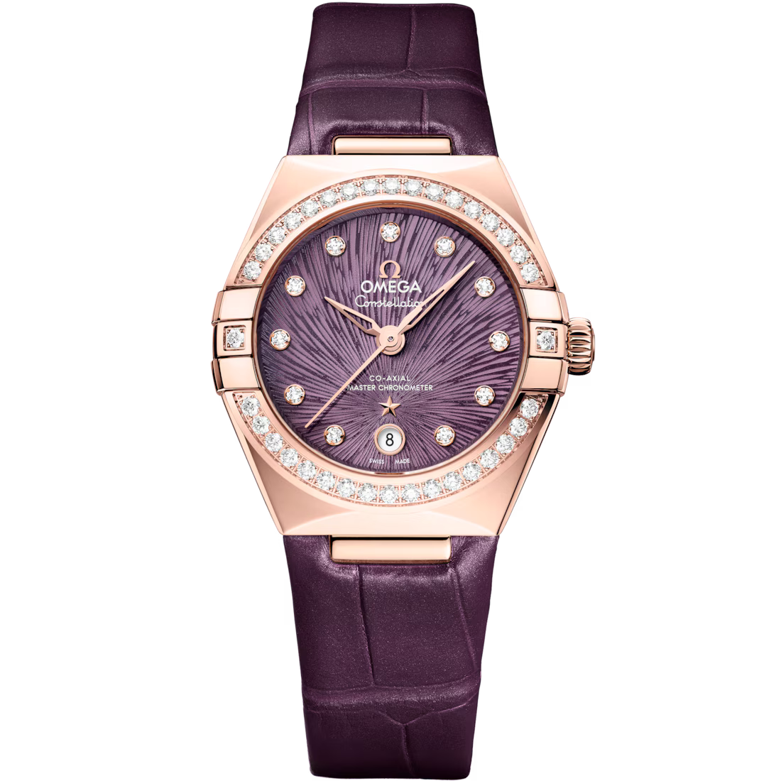 A815AB99-0EDF-5DE0-9302-9535FFFD861C.avif Omega Constellation Ladies' Selection 29mm Sedna™ gold on alligator 131.58.29.20.60.002 - Image 1