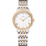 Omega De Ville Prestige, Stainless Steel, 18k Yellow Gold and Diamond-set, 30mm Quartz 434.25.30.60.52.002