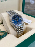 Rolex  Datejust 36mm 126284 Bright Blue Dial Jubilee Bracelet - Image 4