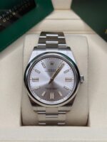Rolex Oyster Perpetual 41mm 124300-0001 Stainless Steel Silver Index Dial Watch - Image 2