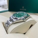 Rolex Oyster Perpetual 41mm 124300-0005 Green Index Dial & Smooth Bezel Oyster Bracelet Men’s Watch - Image 4