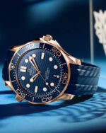 Omega Seamaster Diver 300M 42mm Blue Dial Sedna™ 18k Rose Gold Strap 210.62.42.20.03.001 - Image 3