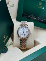 Rolex Datejust m278271-0031/0032 Silver Floral Motif 31mm Dial Oyster Bracelet Watch - Image 6