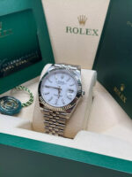 Rolex  Datejust 41mm  White Index Oyster Stainless Steel Men’s Watch - 126334 - Image 5