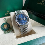 Rolex  Datejust 36mm 126234 Blue Diamond Dial Stainless Steel Jubilee Mens Watch - Image 4