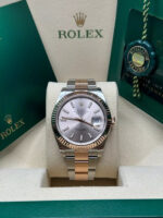 Rolex Datejust 41mm 126331 Sundust Index Oyster Steel and Everose Gold Watch - Image 3