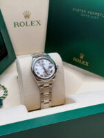 Rolex Lady-Datejust 28mm  m279160 Oyster Perpetual Silver Dial Oyster Bracelet - Image 4