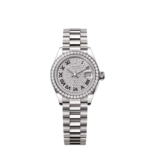 Rolex Lady-Datejust 28mm 279139RBR-0014 Diamond-Paved Dial White Gold Bracelet
