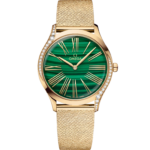 Omega De Ville Trésor 36mm Green Dial with Diamonds Moonshine™ 18k Rose Gold Bracelet 428.55.36.60.99.003