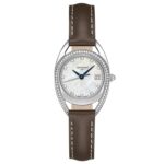 Longines Women's L6.136.0.87.2 Equestrian Diamond Brown Leather Watch