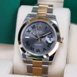 Rolex Datejust 41mm 126303 Slate Roman Oyster Steel and Yellow Gold Mens Watch - Image 5