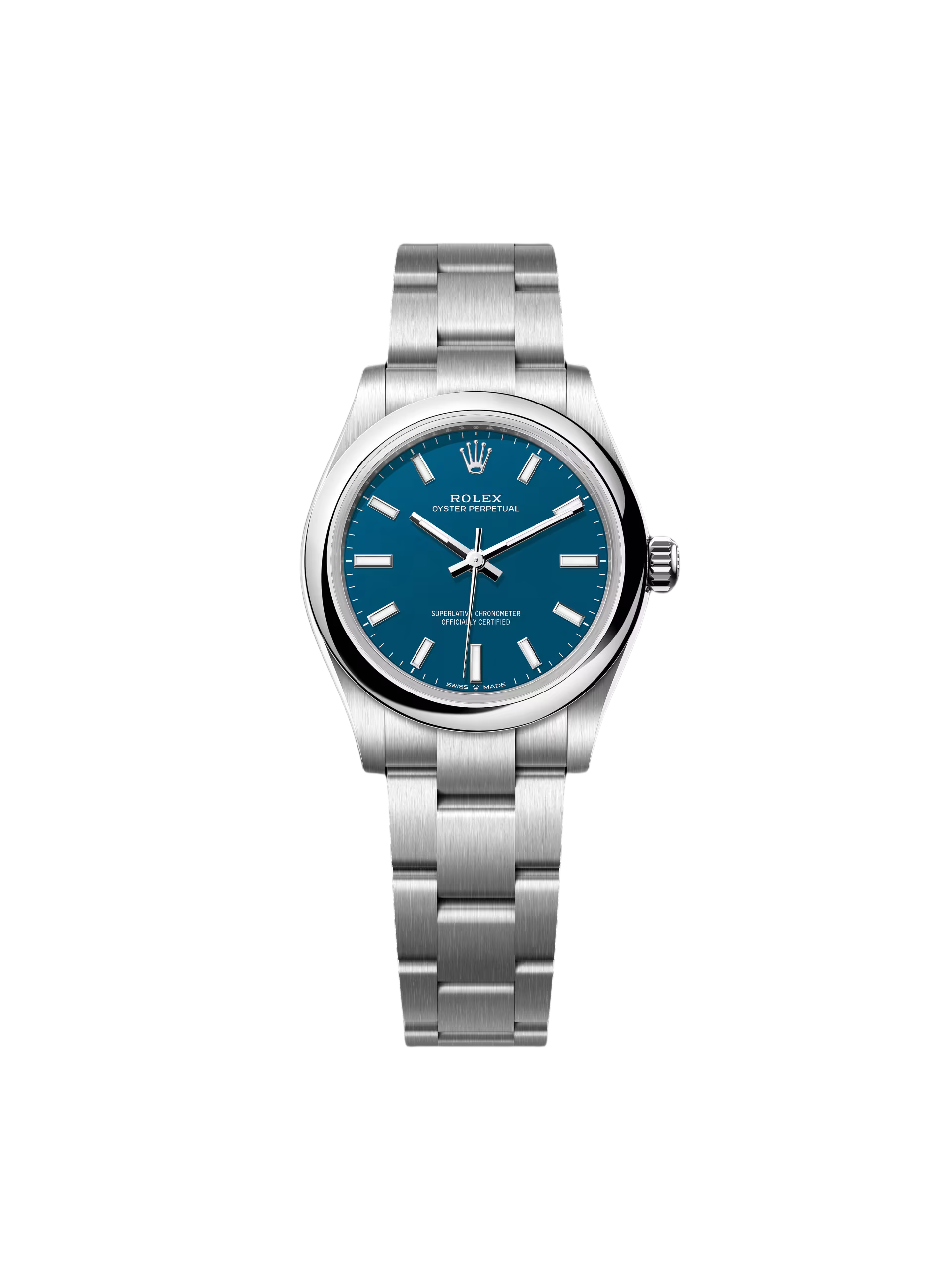 AE72CF9F-8386-08E3-A6BA-1D8C79288C3B.png Rolex Oyster Perpetual 31mm 277200-0017 Blue Dial Oyster Bracelet Watch - Image 1