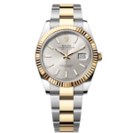 Rolex  Datejust 41mm 126333 Silver Index Oyster Steel and Yellow Gold Mens Watch