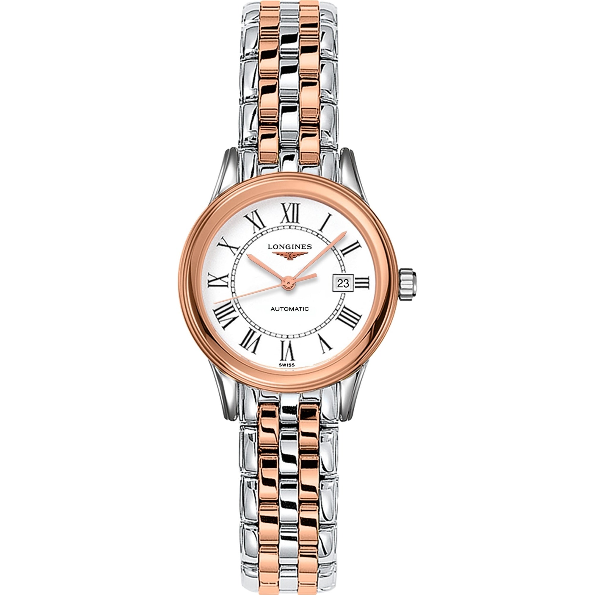 AEC5437D-F55D-E7D8-59E9-391CCB7183CA.jpg Longines Women's L4.374.3.91.7 Flagship Two-Tone Stainless Steel Watch - Image 1