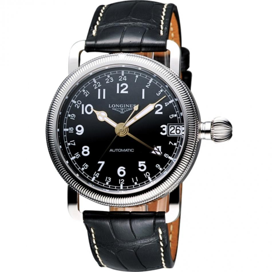 AED91811-50EE-ED4F-276A-15C77AE13E9E.jpg Longines Men's L27784532 Avigation Automatic Black Stainless Steel Watch - Image 1
