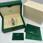 Rolex Datejust m278344-0019/0020 Mint Green Dial 31mm Domed Diamond Oyster Watch - Image 9