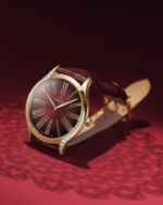Omega De Ville Trésor 36mm Red Dial with Diamonds Moonshine™ 18k Rose Gold Strap 428.58.36.60.11.001 - Image 3