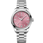 Omega Seamaster Aqua Terra Shades 34 mm Shell pink Dial Stainless Steel Bracelet 220.10.34.20.10.003