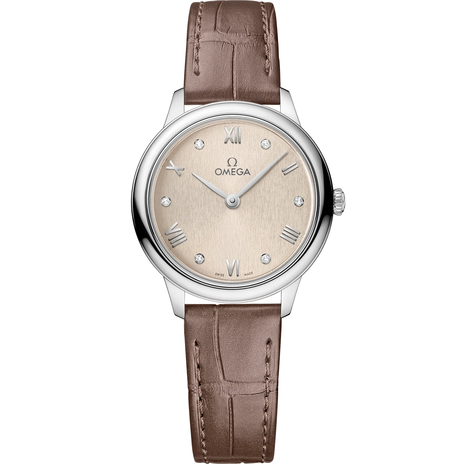 B0768FC8-6E53-6672-AC15-CC8F5331474C.png Omega De Ville Prestige 27.5 mm Linen Dial Stainless Steel Strap 434.13.28.60.59.001 - Image 1