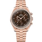 Omega Speedmaster Moonwatch Professional 42mm Brown Dial with Diamonds Sedna™ 18k Rose Gold Bracelet 310.55.42.50.13.001