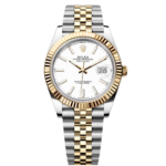 Rolex  Datejust 41mm 126333 White Index Oyster Steel and Yellow Gold Mens Watch