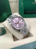 Rolex  Datejust 36mm 126234 Pink Roman Dial Oyster Stainless Steel - Image 10
