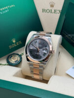 Rolex Datejust 41mm 126331 Oyster Band Steel and Everose Gold Men’s Watch - Image 5