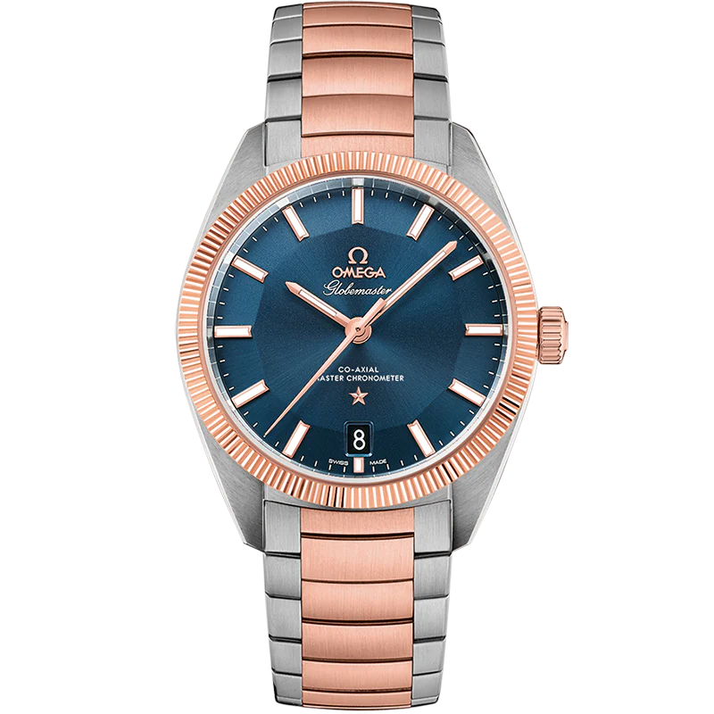B2DAE4C3-3B9C-42B6-66BD-6F532CF78A55.png Omega Constellation Globemaster 39mm Blue Dial Steel ‑ Sedna™ 18k Rose Gold and Stainless Steel Bracelet 130.20.39.21.03.001 - Image 1