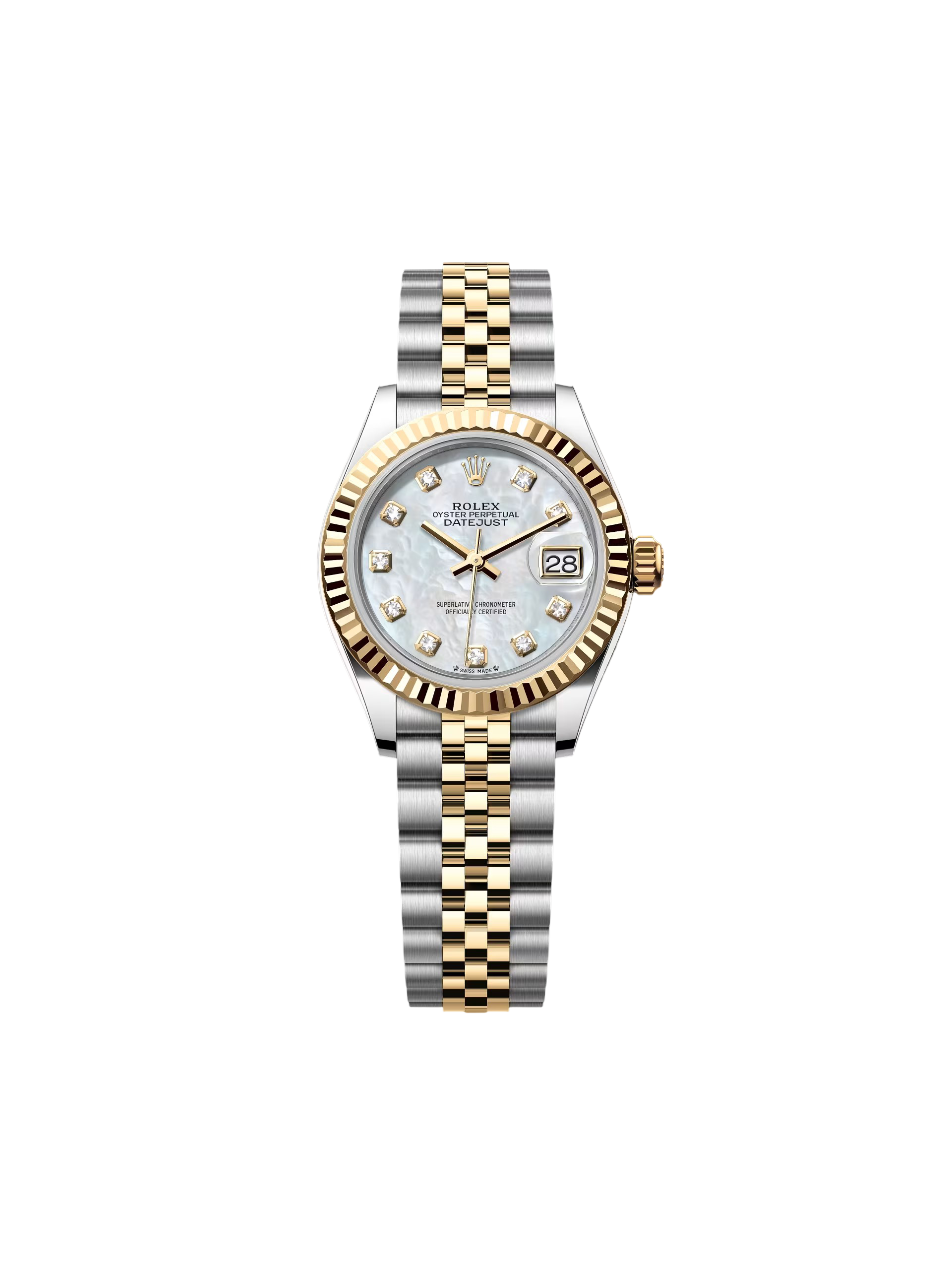 B35650B3-EA9F-6A0F-0706-1786A766A38C.png Rolex Lady-Datejust 28mm 279173 Mother of Pearl Diamond Dial Oyster Bracelet - Image 1