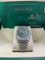 Rolex  Datejust 36mm 126284 Olive Green Dial Jubilee Bracelet - Image 3