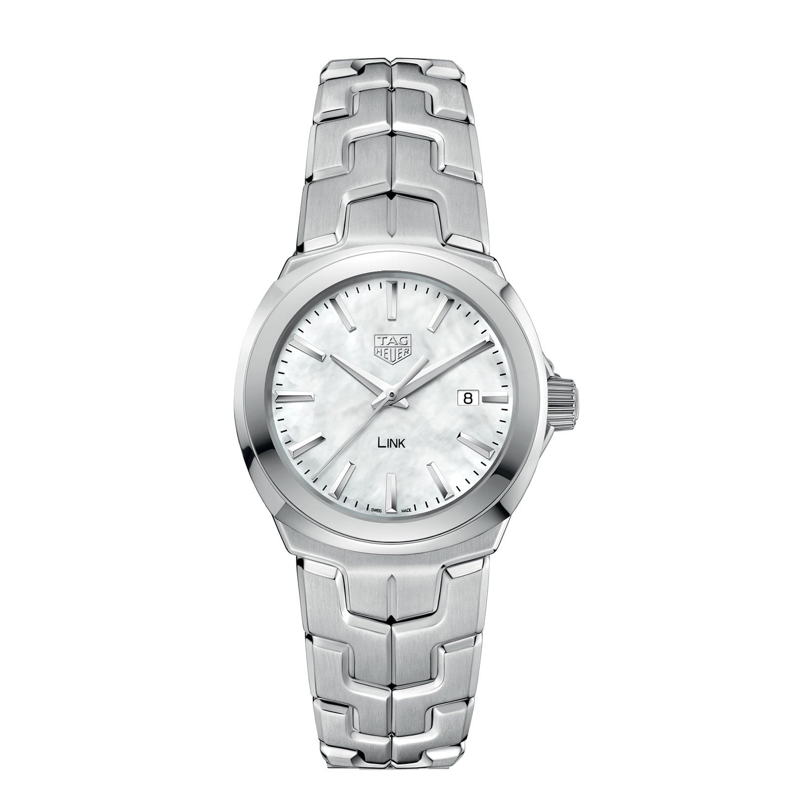 B3DA8449-4BE4-5023-D439-F0FDAA9F4B68.jpg TAG Heuer Link Date Quartz Date Mother Of Pearl 32mm Ladies Watch WBC1310.BA0600 - Image 1