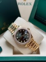Rolex Datejust m278288RBR-0007 Olive Green 31mm Dial President Bracelet Watch - Image 6