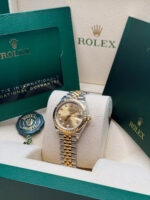 Rolex Lady-Datejust 28mm 279173 Champagne Diamond Dial Oyster Bracelet - Image 5