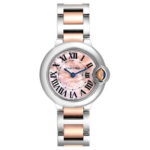 Cartier BALLON BLEU Pink Mother of Pearl Dial 28mm