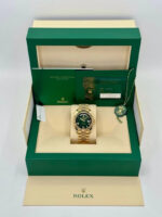 Rolex  Yellow Gold President Day Date 40mm Green Roman Ombre Dial - 228238 - Image 7