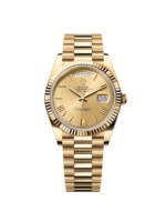 Rolex Day-Date President 40mm Yellow Gold Champagne Roman Numeral Dial - 228238