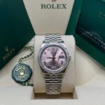 Rolex  Datejust 36mm 126284 Pink Dial Jubilee Bracelet - Image 3